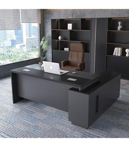 Amazon | Poxvythb 社長デスク エグゼクティブデスク 法人様向け 社長